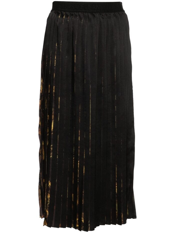 VERSACE JEANS CUTURE Watercolour Couture Midi Skirt