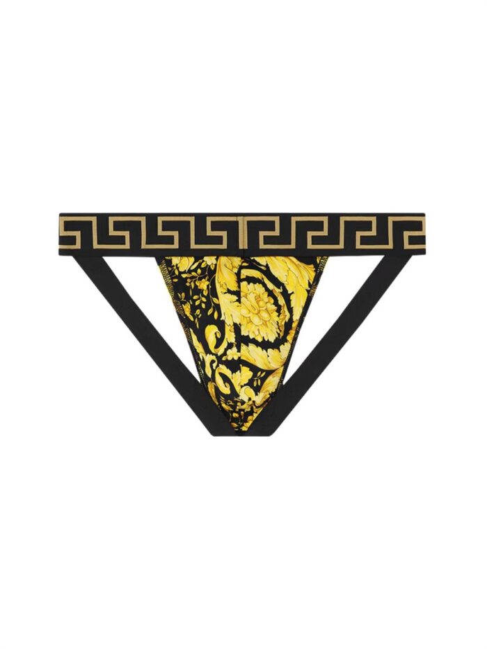 Versace JOCKSTRAP WITH BAROQUE PRINT