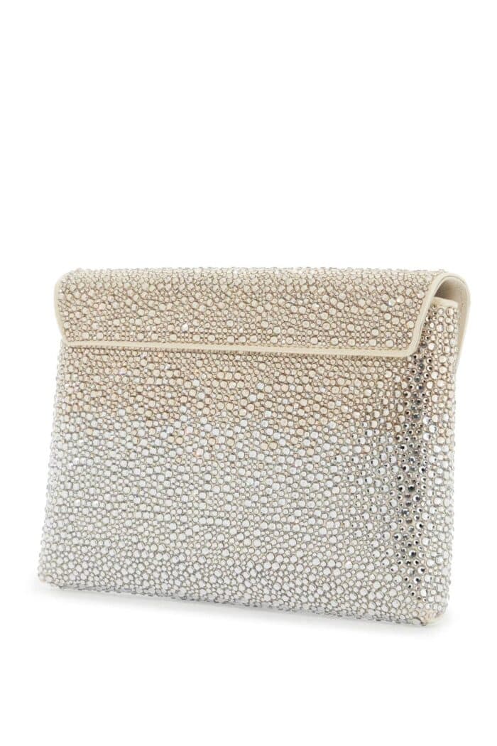VERSACE La Medusa Envelope Clutch With Crystals