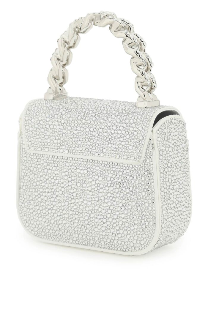 versace la medusa handbag with crystals VERSACE La Medusa Handbag With Crystals