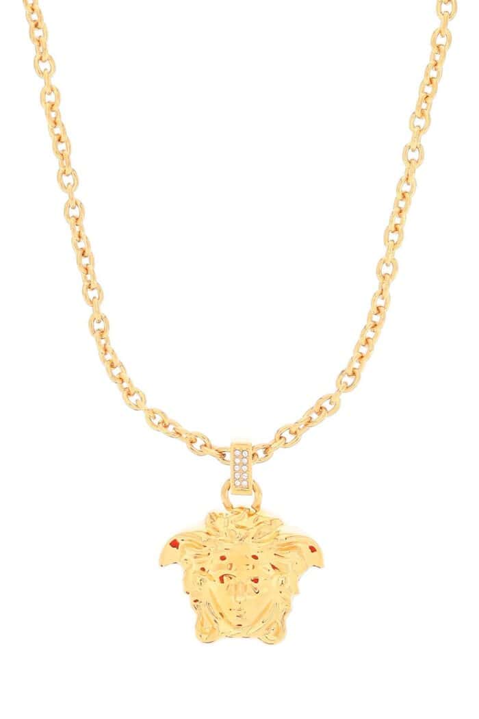 VERSACE La Medusa Necklace With Crystals