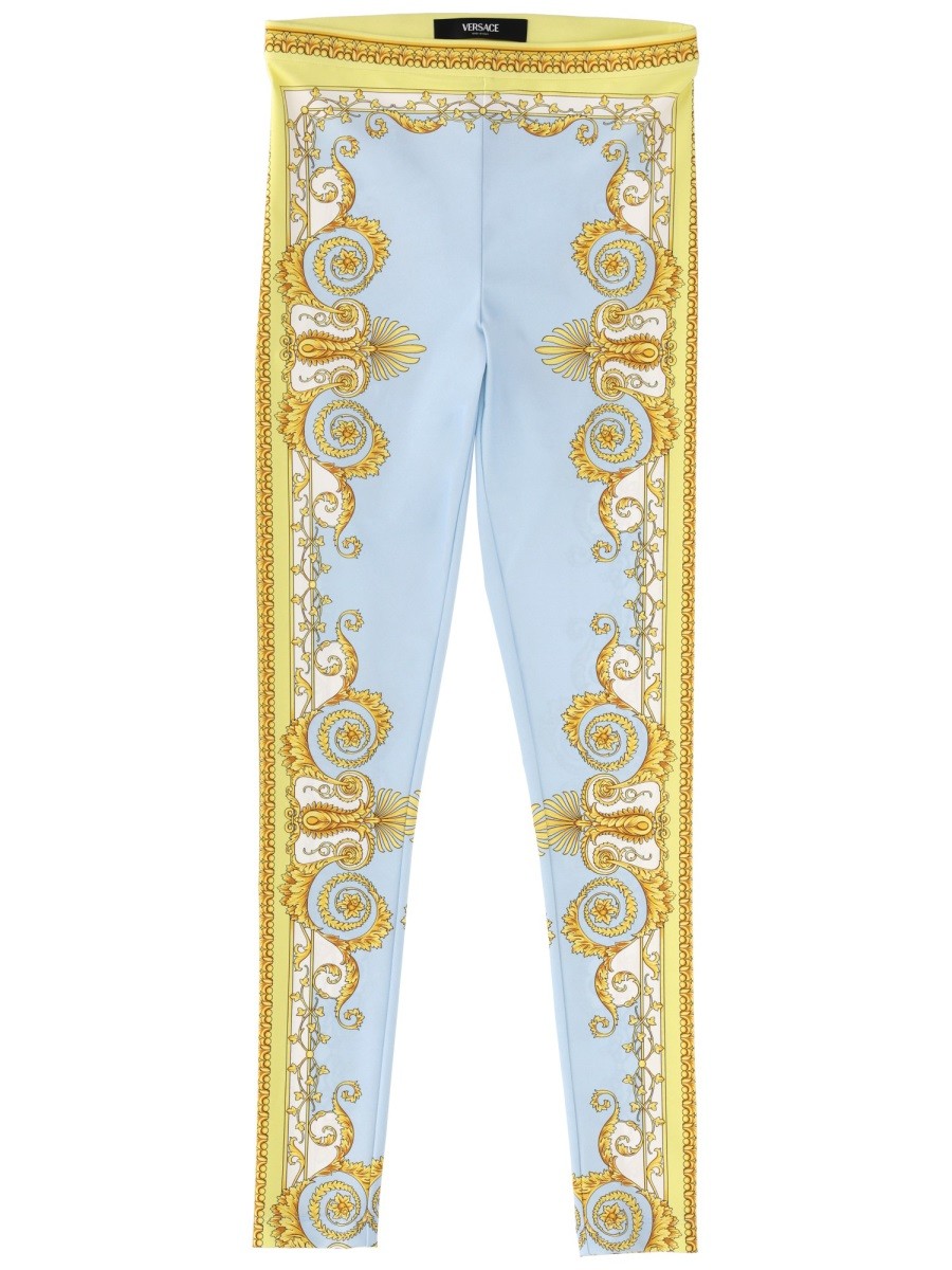Versace LEGGINGS WITH "BAROQUE" PRINT