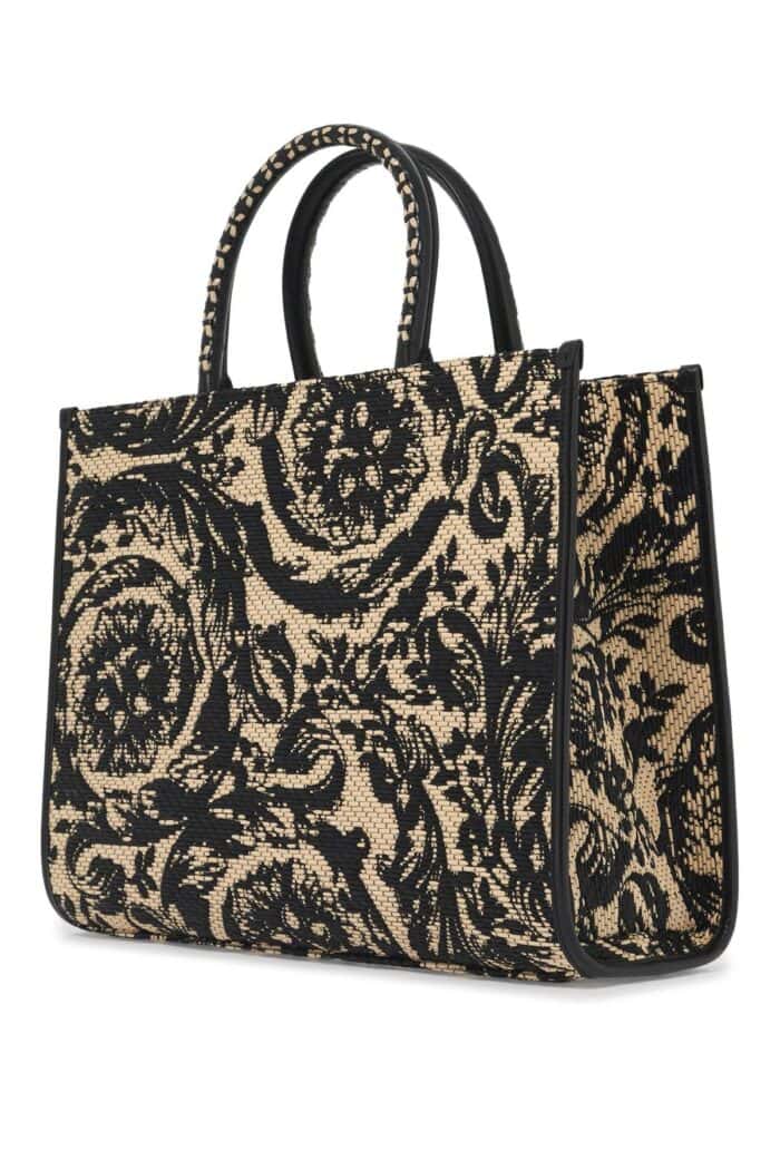 VERSACE Medium Athena Barocco Tote Bag In Raff