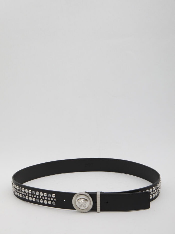 Versace Medusa belt with studs