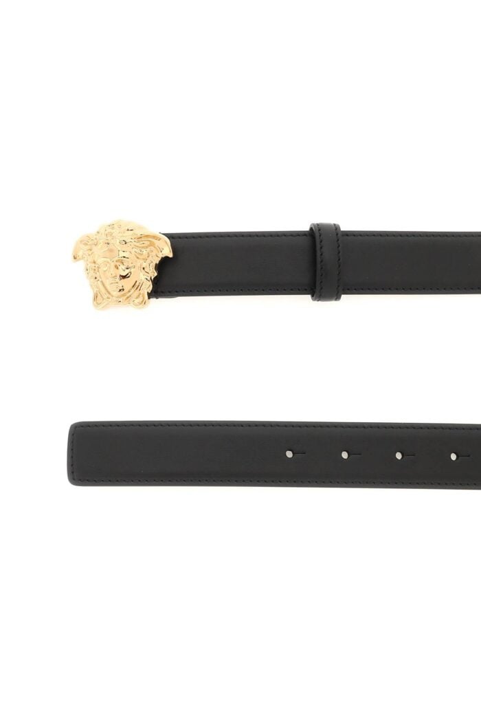 VERSACE Medusa Buckle Leather Belt