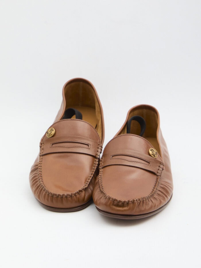 Versace Medusa leather loafers