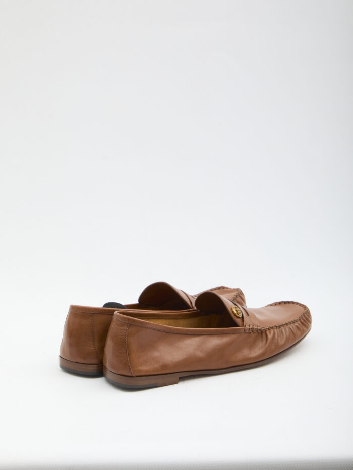 Versace Medusa leather loafers