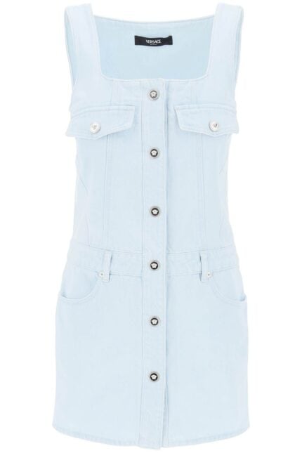 VERSACE "medusa Mini Denim Dress