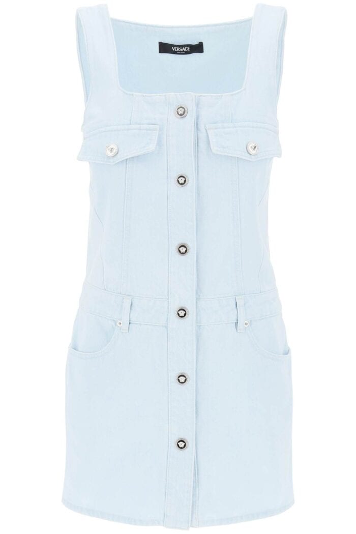 VERSACE "medusa Mini Denim Dress