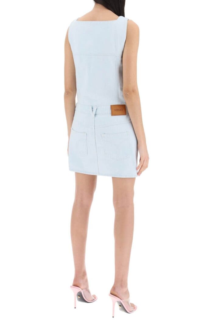 VERSACE "medusa Mini Denim Dress