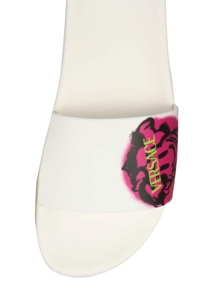 Versace MEDUSA SMILEY SLIDE SANDALS