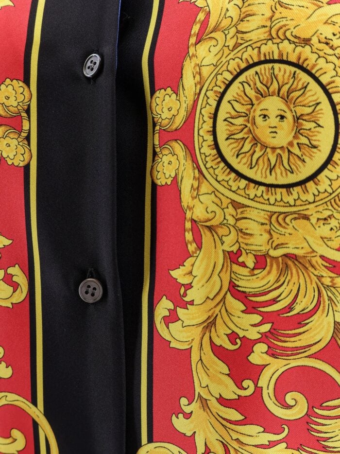 Versace Multicolor Silk Shirt