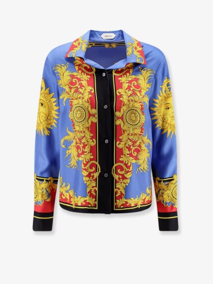 Versace Multicolor Silk Shirt