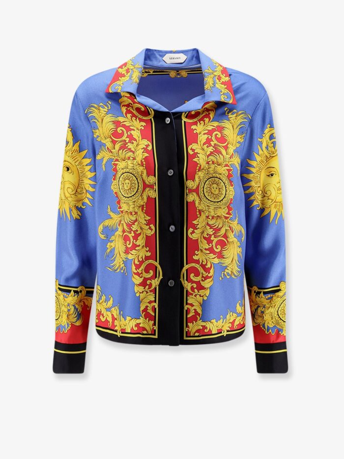 Versace Multicolor Silk Shirt
