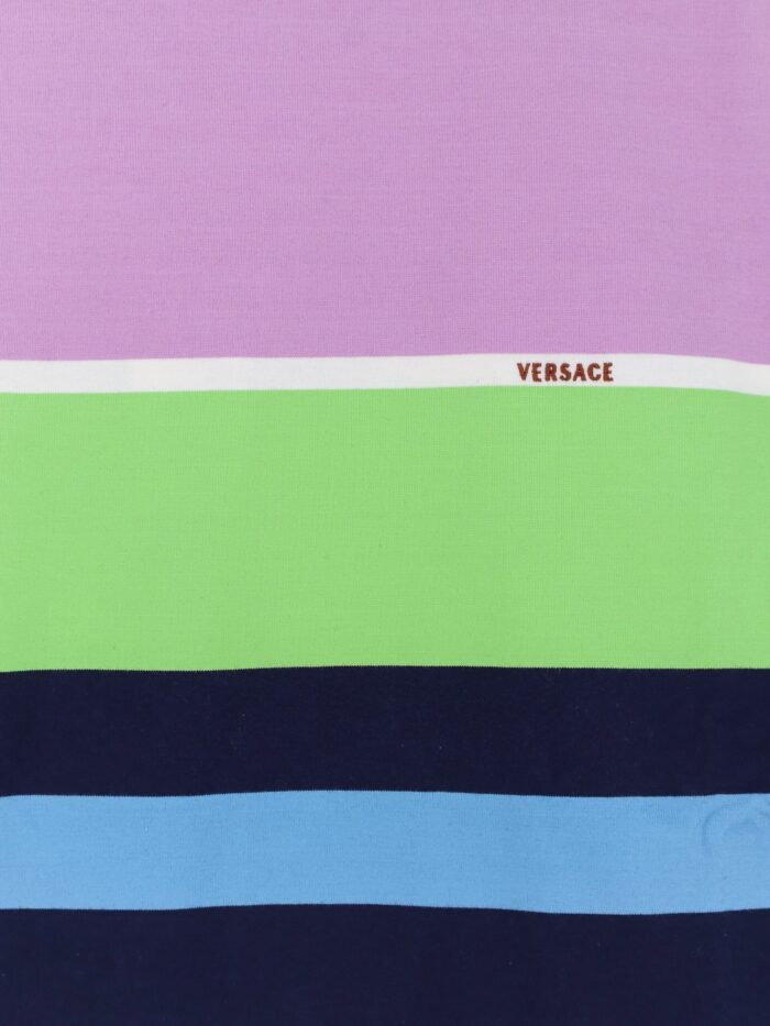 Versace Multicolor Stripes Cotton Sweatshirt
