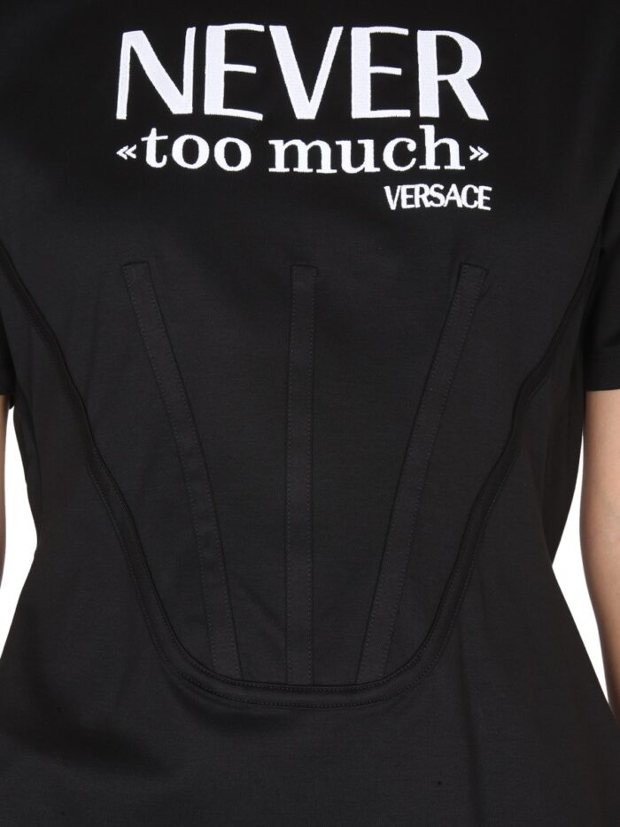 Versace "NEVER TOO MUCH" CORSET T-SHIRT