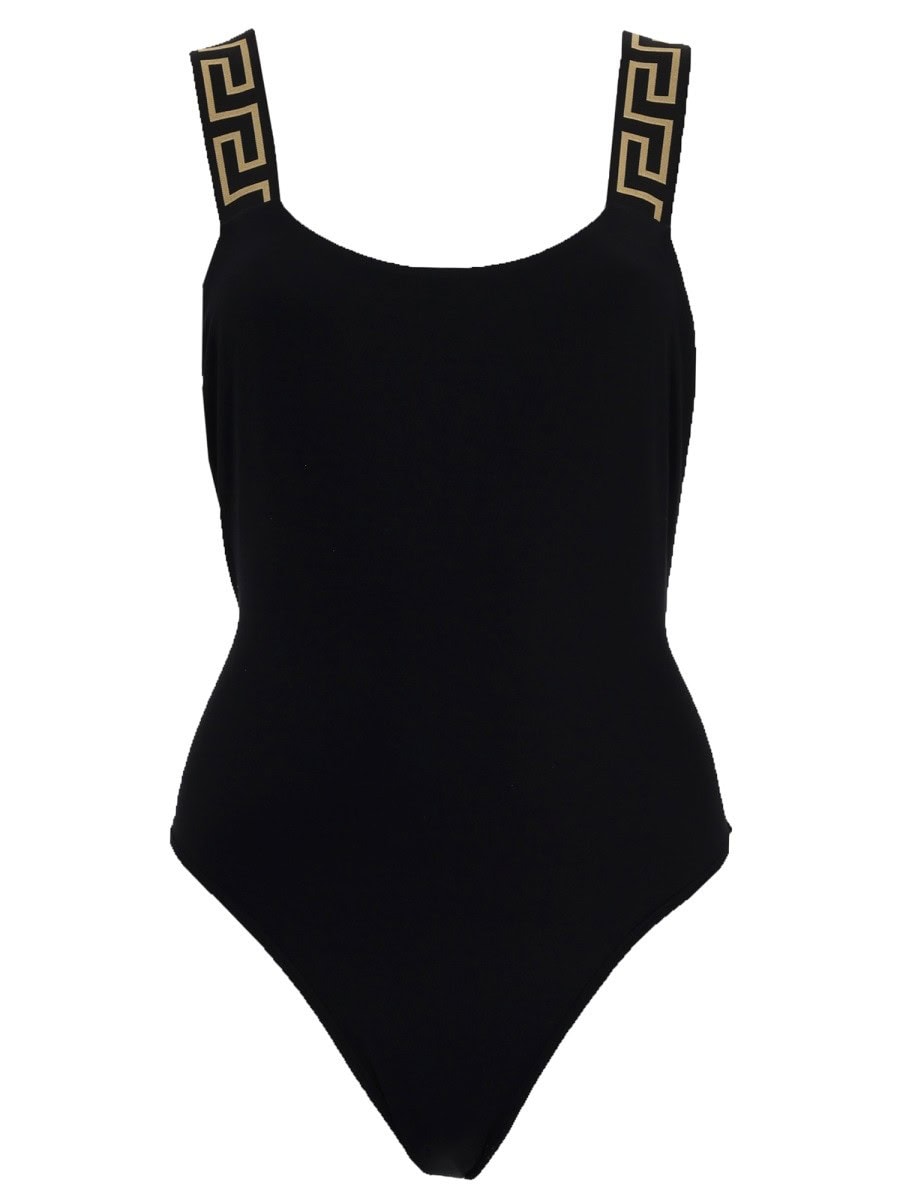 Versace ONE PIECE SWIMSUIT WITH "GREEK" DETAIL