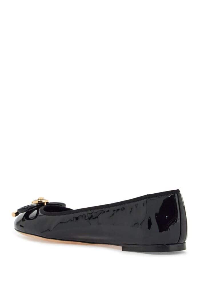 VERSACE Opera Bow Ballet Flats