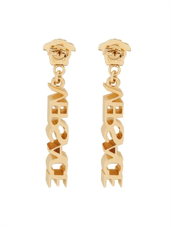 Versace ORECCHINI PENDENTI LOGATI