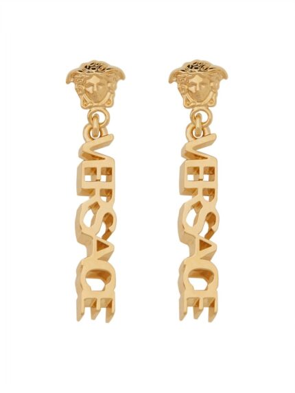 Versace ORECCHINI PENDENTI LOGATI