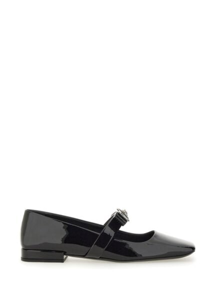 Versace PATENT LEATHER BALLERINA "GIANNI RIBBON"
