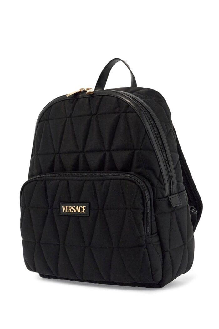 VERSACE Quilted Nylon Backpack