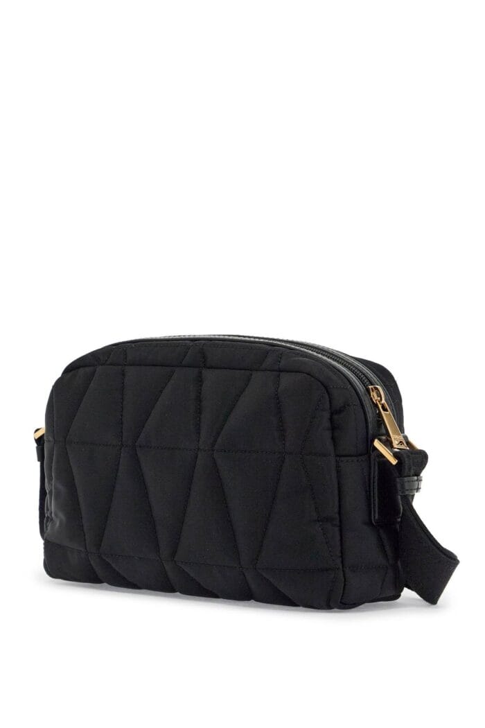 VERSACE Quilted Nylon Camera Bag With