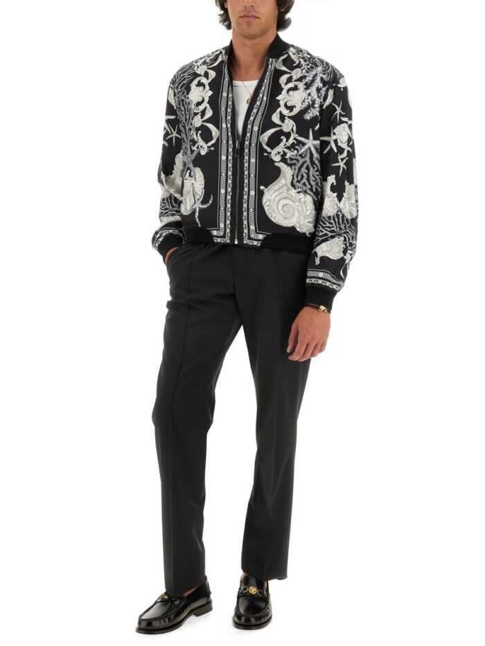 Versace REVERSIBLE BAROQUE SEA JACKET