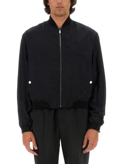 Versace REVERSIBLE BAROQUE SEA JACKET