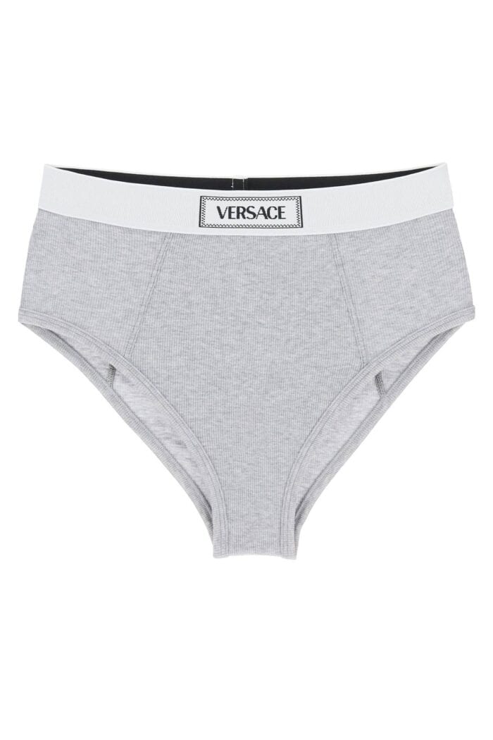 VERSACE Ribbed Briefs With '90s Logo