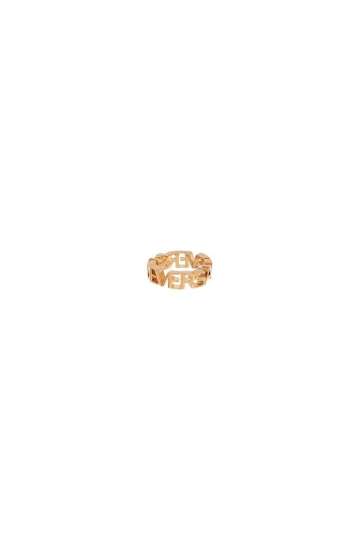 VERSACE Ring With Logo Design