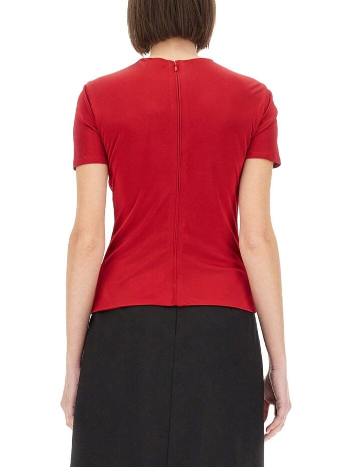 Versace "SAFETY PIN" CURLED TOP