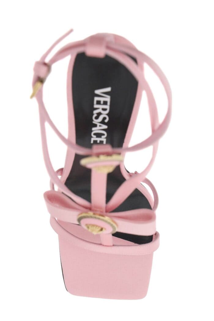 Versace Sandals With Gianni Ribbon Bows