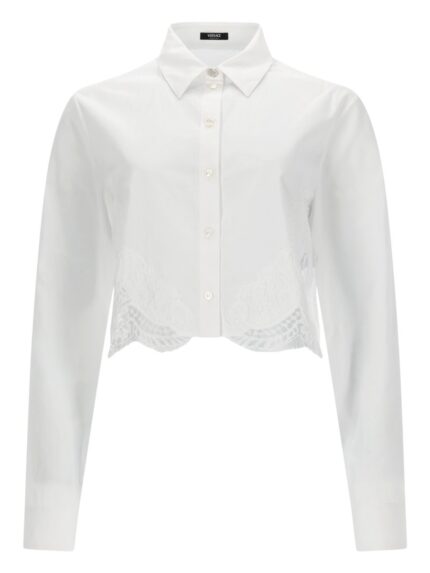 Versace SHIRT WITH LACE INSERTS