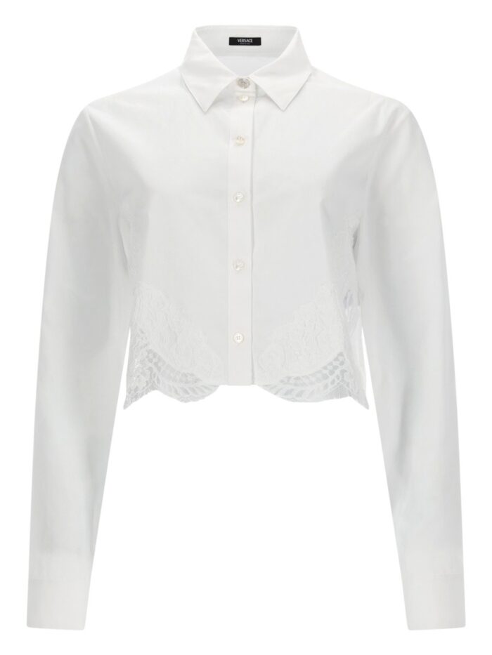 Versace SHIRT WITH LACE INSERTS