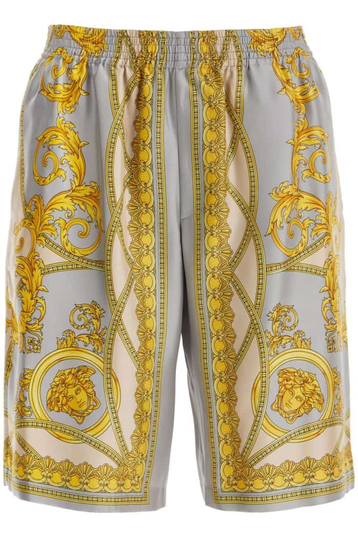 VERSACE Silk Bermuda Shorts 'cup Of