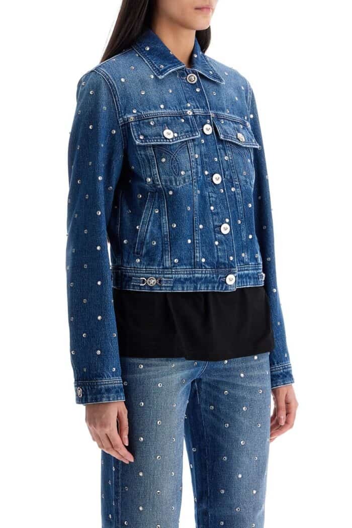 VERSACE "starry Sky Denim Jacket