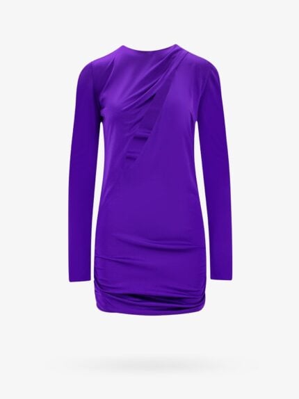 Versace Stretch Viscose Dress With Cut-out Details