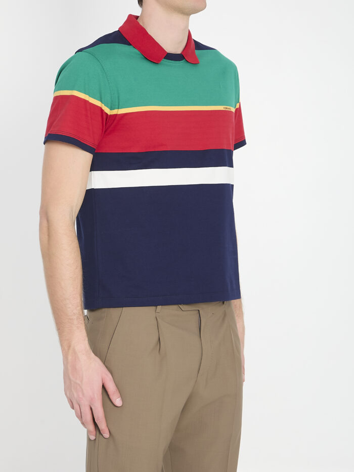 Versace Striped cotton T-shirt