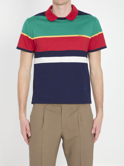 Versace Striped cotton T-shirt