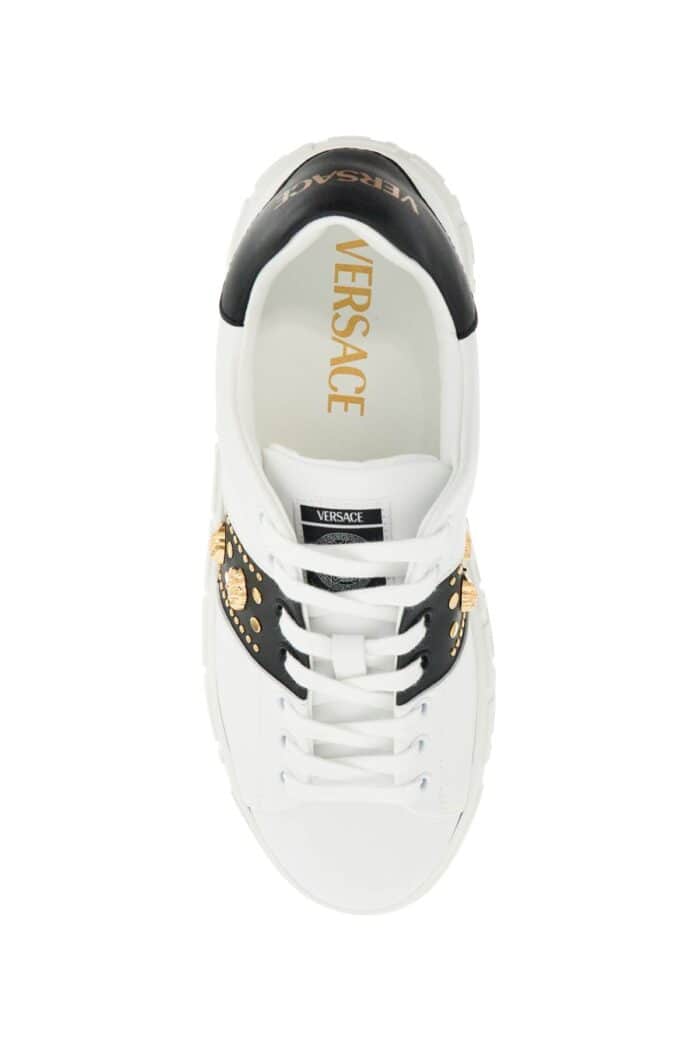 VERSACE 'studded Greek Sneakers