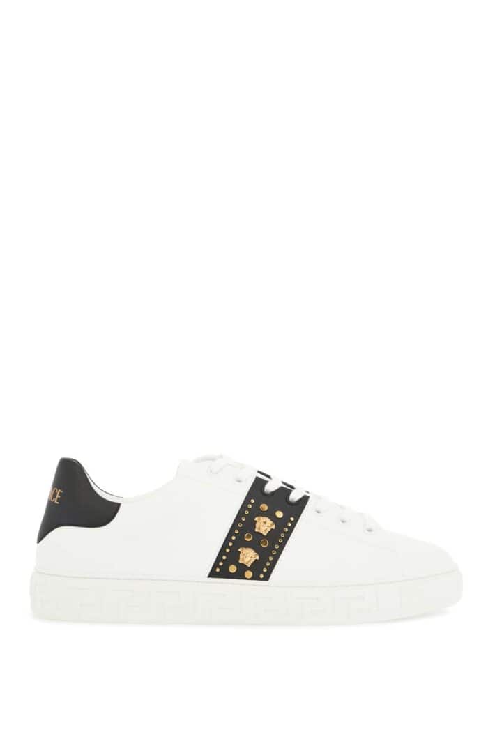 VERSACE "studded Greek Sneakers