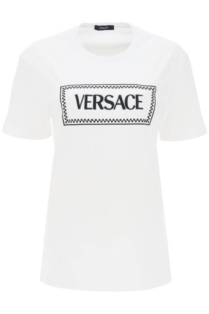 Versace T-shirt With Logo Embroidery