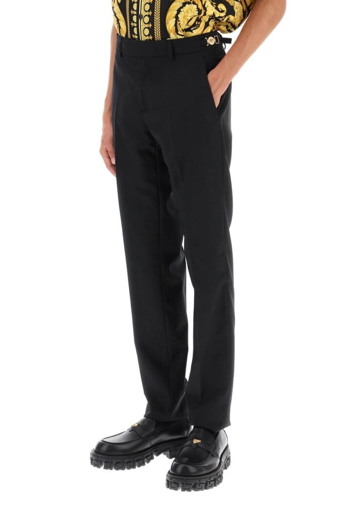 Versace Tailored Pants With Medusa Details