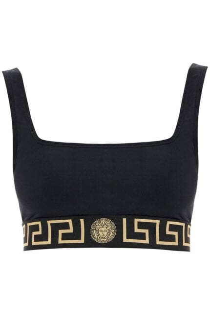 VERSACE "top Bikini With Greek Border Trim