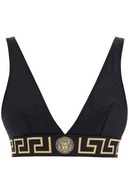 VERSACE "top Bikini With Greek Border Trim