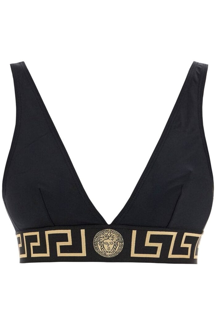 VERSACE "top Bikini With Greek Border Trim