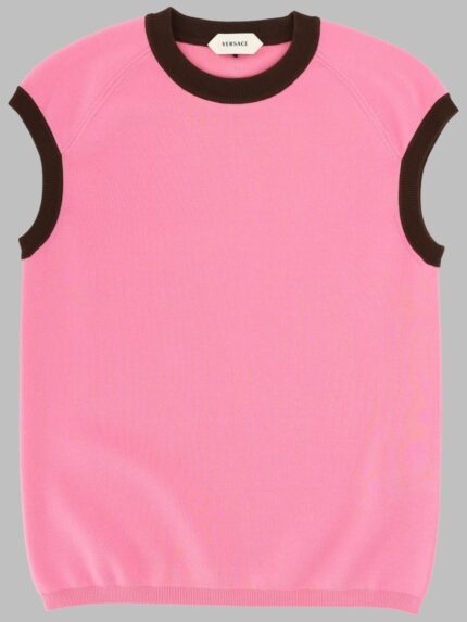Versace TOP IN MAGLIA DI COTONE