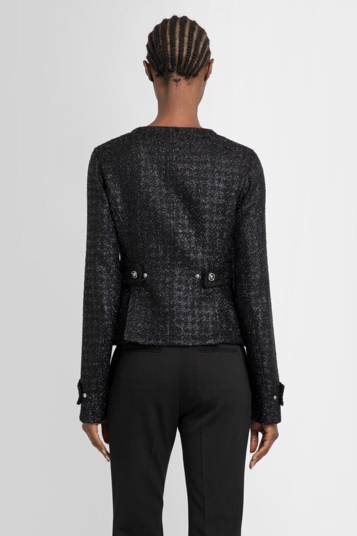 VERSACE Tweed Single-breasted Jacket