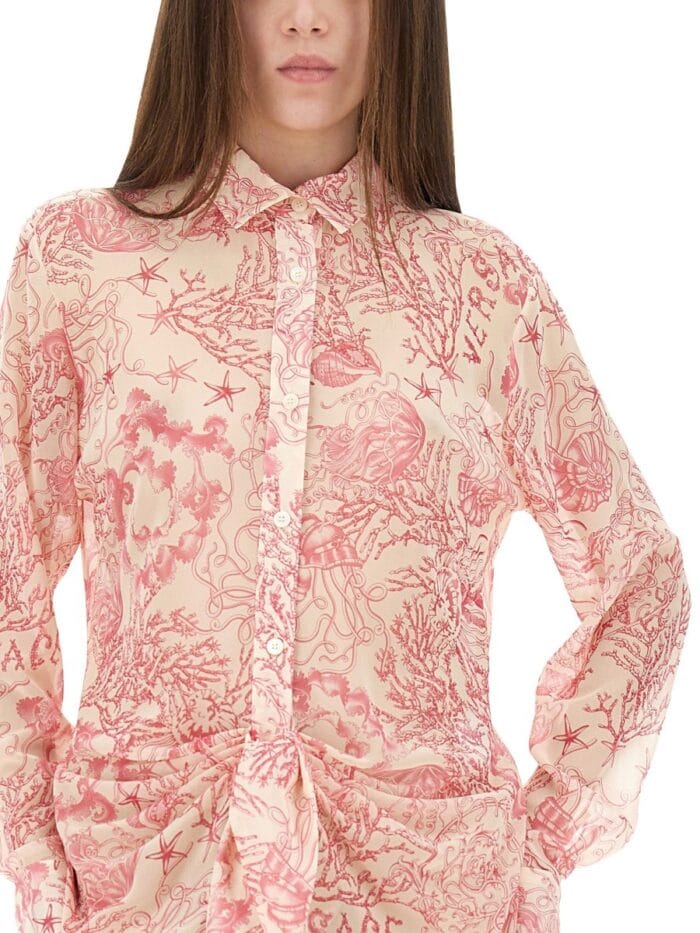 Versace "UNDERWATER BAROQUE" CHEMISE COVER-UP